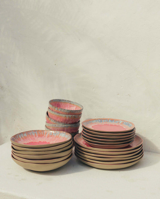 Plates & bowls set Pôr do sol 24 pieces